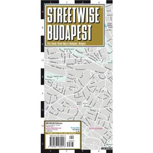 Streetwise Budapest Map  Laminated City Center Street Map of Budapest Hungary by Michelin