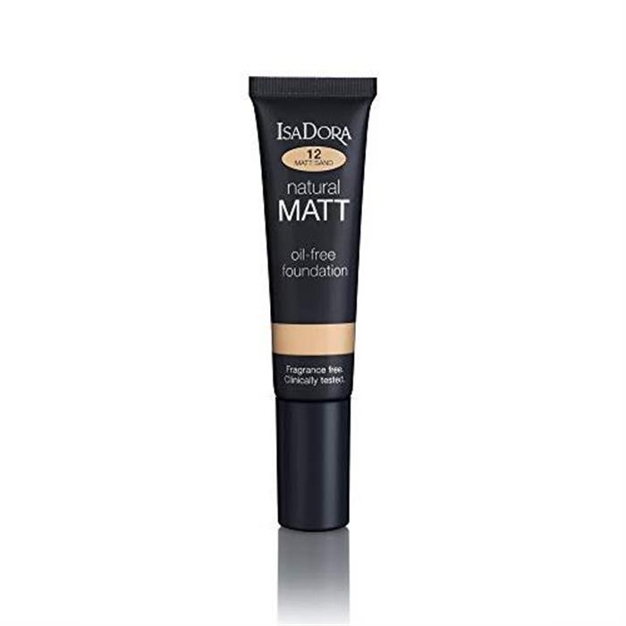 IsaDora Natural Matt Oil-Free Foundation 35ml - 12 Sand-0