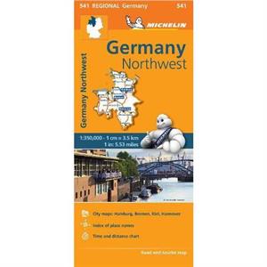 Germany Northwest  Michelin Regional Map 541 by Michelin