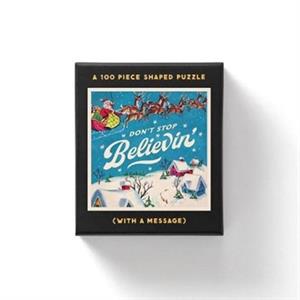 Dont Stop Believin 100 Piece Mini Shaped Puzzle by Galison