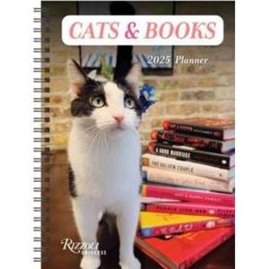 Cats  Books 12Month 2025 Planner Calendar by Rizzoli Universe