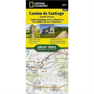 Camino de Santiago  Camino Frances Map 2 of 4 by National Geographic Maps