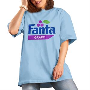 All+Every Fanta Grape Retro 1980s Logo Women's Boyfriend Fit T-Shirt