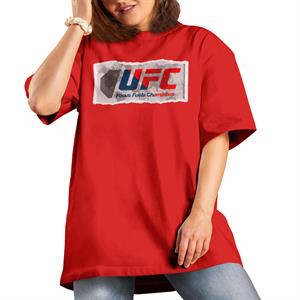 All+Every UFC Torn Edges Retro Logo Women's Boyfriend Fit T-Shirt