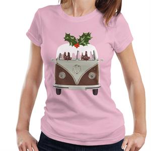 Official Volkswagen Christmas Pudding Camper Women's T-Shirt