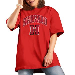 All+Every Harvard University Varsity Sports Logo Women's Boyfriend Fit T-Shirt