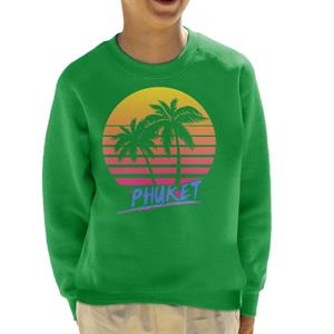 Phuket Retro 80s Kid's Sweatshirt