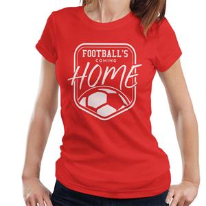 Football's Coming Home White Badge Women's T-Shirt