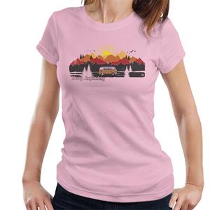 Official Volkswagen Camper Mountain Sunrise Women's T-Shirt