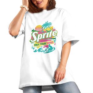 All+Every Sprite Retro 90s Beach Obey Your Thirst Women's Boyfriend Fit T-Shirt