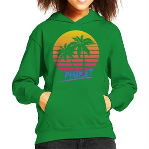 Phuket Retro 80s Kid's Hooded Sweatshirt
