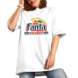 All+Every Fanta Retro Sunset Logo Women's Boyfriend Fit T-Shirt