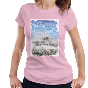 Official Volkswagen Mountain Camper Outline Women's T-Shirt