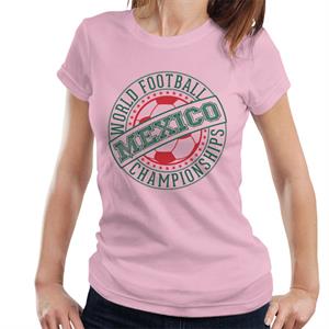 Mexico World Football Stamp Women's T-Shirt