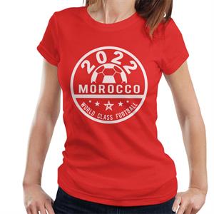 Morocco World Class Football Circle Women's T-Shirt