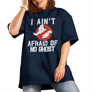 All+Every Ghostbusters I Aint Afraid No Ghost Logo Women's Boyfriend Fit T-Shirt