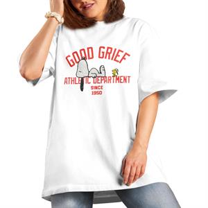 All+Every Peanuts Good Grief Athletic Department Women's Boyfriend Fit T-Shirt