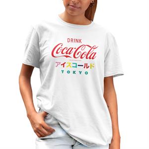 All+Every Coca Cola Destination Tokyo Women's Boyfriend Fit T-Shirt