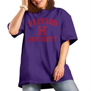 All+Every Harvard University Classic Text Logo Women's Boyfriend Fit T-Shirt