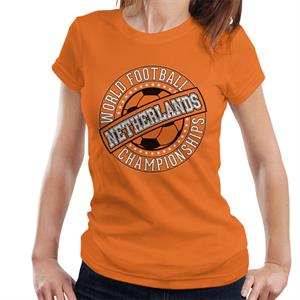 Netherlands World Football Stamp Women's T-Shirt