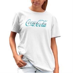 All+Every Coca Cola Surf Infill Logo Women's Boyfriend Fit T-Shirt