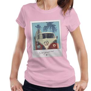 Official Volkswagen Polaroid Camper Women's T-Shirt