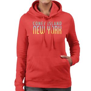 Coney Island New York Women's Hooded Sweatshirt