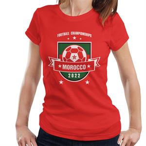 Morocco Football Championships 2022 Shield Women's T-Shirt