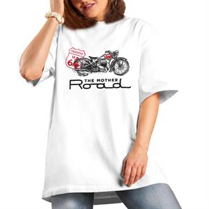 All+Every Route 66 The Mother Road Motorcycle Women's Boyfriend Fit T-Shirt