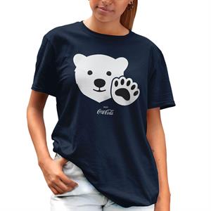 All+Every Coca Cola Polar Bear Wave Women's Boyfriend Fit T-Shirt