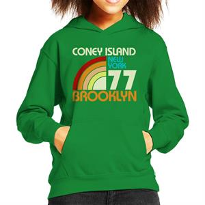 Coney Island Retro 77 Kid's Hooded Sweatshirt