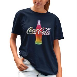 All+Every Coca Cola Multi Colour Bottle Women's Boyfriend Fit T-Shirt