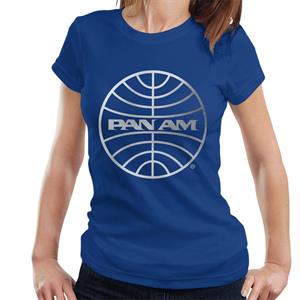 Pan Am Logo Outline Silver Foil Women's T-Shirt