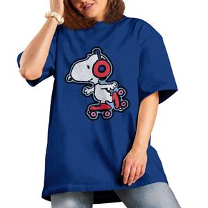 All+Every Peanuts Snoopy Skating To Music Women's Boyfriend Fit T-Shirt