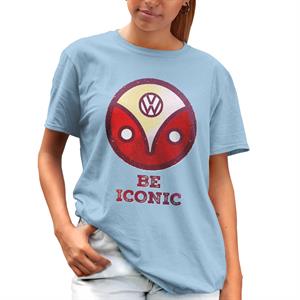 All+Every Volkswagen Be Iconic Type 2 Camper Logo Women's Boyfriend Fit T-Shirt