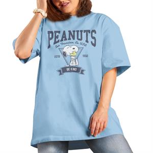 All+Every Peanuts Snoopy And Woodstock San Francisco Be Kind Women's Boyfriend Fit T-Shirt