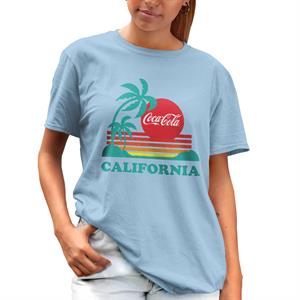 All+Every Coca Cola California Sunset Women's Boyfriend Fit T-Shirt