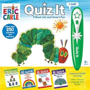 World of Eric Carle Quiz It 4Book Set and Smart Pen by Pi Kids