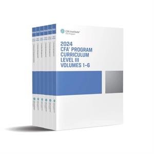 2024 CFA Program Curriculum Level III Box Set by CFA Institute