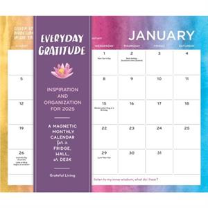 Everyday Gratitude Inspiration and Organization for 2025 by Workman Calendars