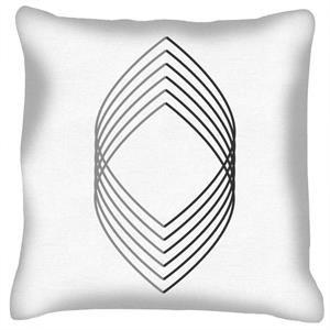 Geometric Shape Half Diamond Cushion