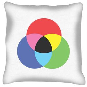 Geometric Shape Colour Wheel Cushion