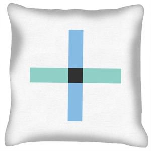 Geometric Shape Rectangle Cross Cushion