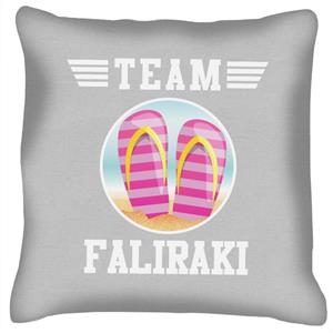 Team Faliraki Flip Flops Cushion