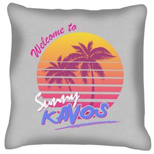 Welcome To Sunny Kavos Cushion