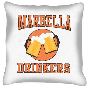 Marbella Drinkers Cheers Beers Cushion