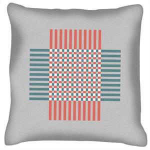 Geometric Shape Weave Pattern Cushion