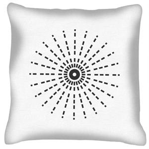 Geometric Shape Line Burst Cushion