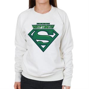 Superman I Am My Dads Kryptonite Fathers Day Women's Sweatshirt