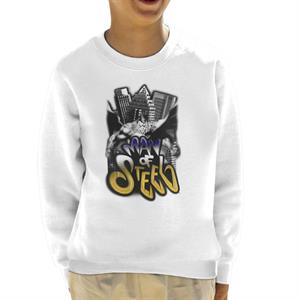 Superman Comic Style Graffiti Man Of Steel Kid's Sweatshirt